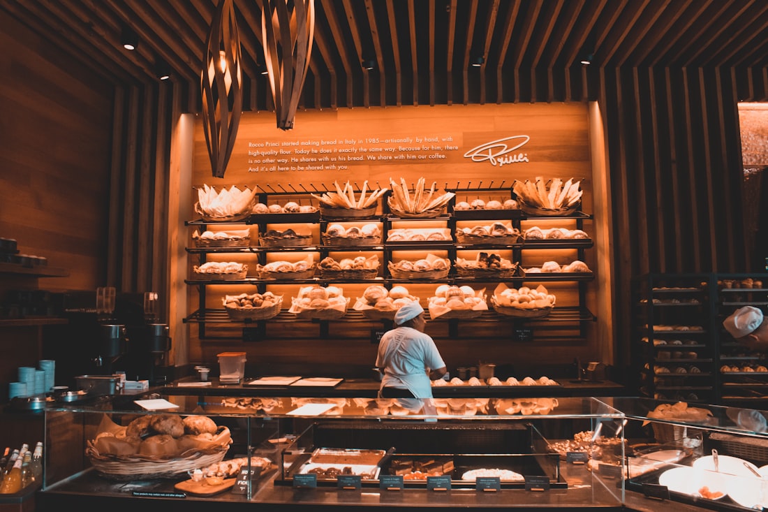 The bread wall and the morning counter