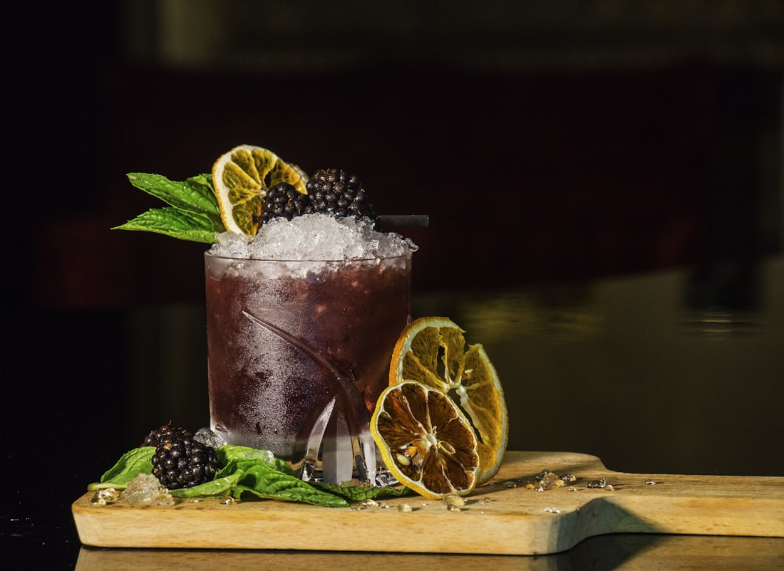 Blackberry Bramble — Crushed ice, crème de mûre