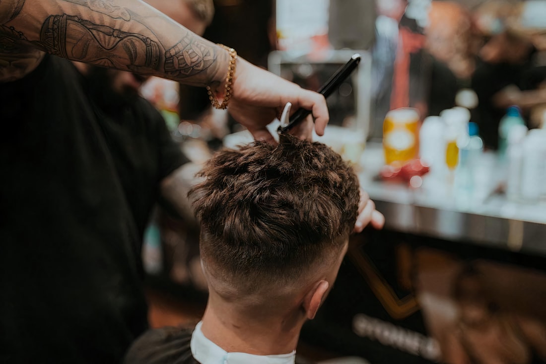 Mid fade, back view