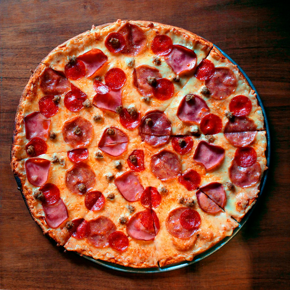 Meat Sunday — pepperoni · ham · fennel sausage